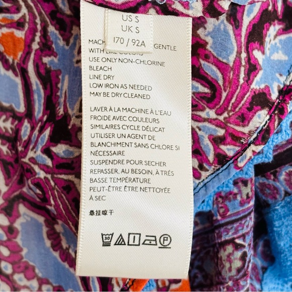 FREE PEOPLE Floral Print Lola Bell Sleeve Tassel Tie Kimono Small - Picture 12 of 16